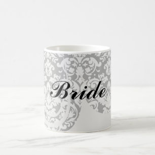 Schwarzweißdamtel geblüht kaffeetasse