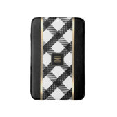 Schwarzweißdesign Badematte (Vorderseite Vertikal)