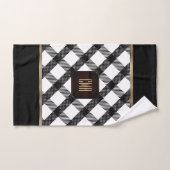 Schwarzweißdesign Badhandtuch Set (Handtuch)