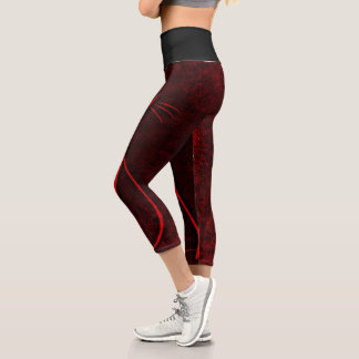Schwarzweißdesign Capri Leggings