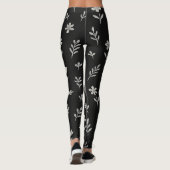 Schwarzweißdesign Leggings (Rückseite)