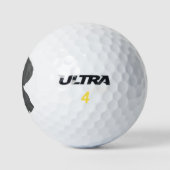 Schwarzweißdeutsch Kurzzeiger Golfball (Logo)