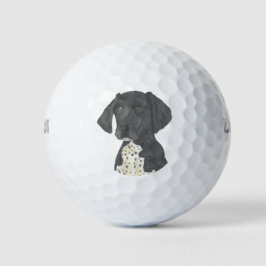 Schwarzweißdeutsch Kurzzeiger Golfball
