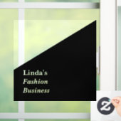 Schwarzweißdiagonale Fensteraufkleber (Zuhause)