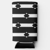 Schwarzweißdiamant Selters Dosenkühler (Rückseite)