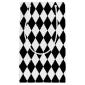 Schwarzweißdiamanten Kleine Geschenktüte (Vorderseite)