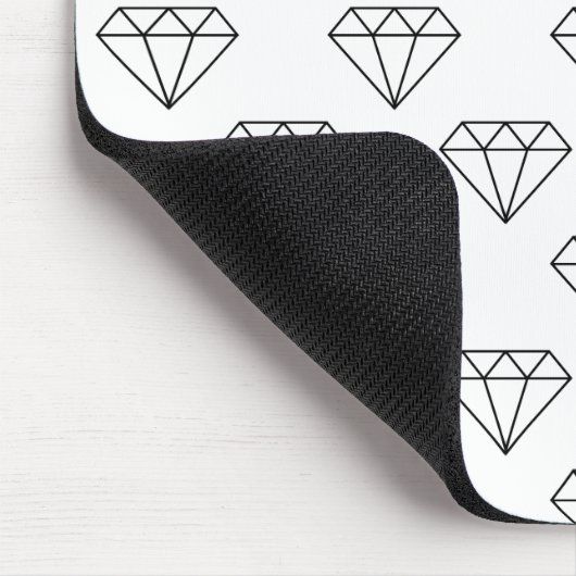 Schwarzweißdiamanten Mousepad (Ecke)