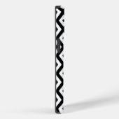 Schwarzweißdiamantmuster Case-Mate iPhone Hülle (Rückseite / Rechts)