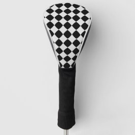 Schwarzweißdiamantmuster Golf Headcover