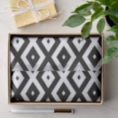 Schwarzweißdiamantmuster Seidenpapier (Geschenk)