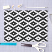 Schwarzweißdiamantmuster Seidenpapier (Handwerk)