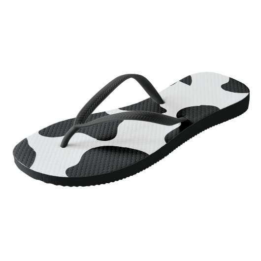 Schwarzweißdruck Badesandalen (Schrägansicht)