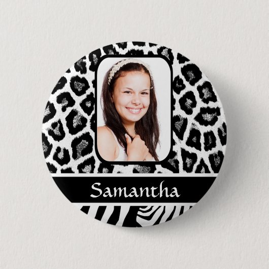 Schwarzweißdruck Button (Vorderseite)