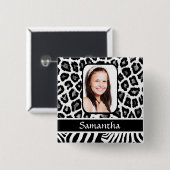 Schwarzweißdruck Button (Vorne & Hinten)