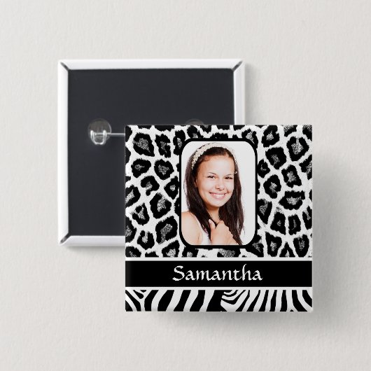 Schwarzweißdruck Button (Vorne & Hinten)