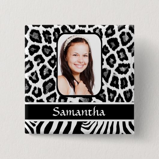 Schwarzweißdruck Button (Vorderseite)