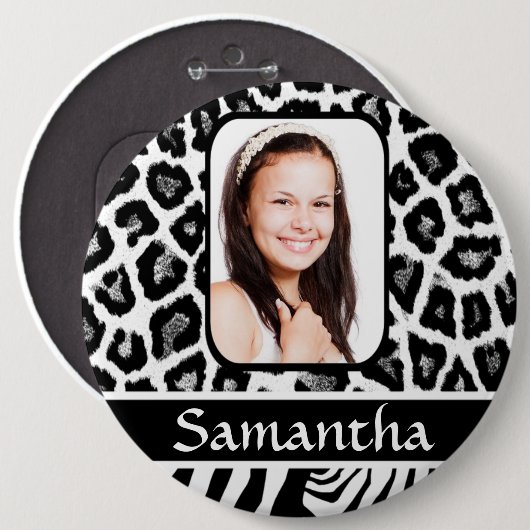 Schwarzweißdruck Button (Vorne & Hinten)