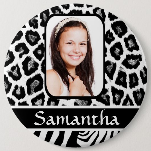 Schwarzweißdruck Button (Vorderseite)