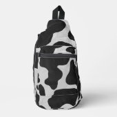 Schwarzweißdruck Crossbody Bag (Vorderseite)