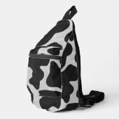 Schwarzweißdruck Crossbody Bag (Rechte Ecke)