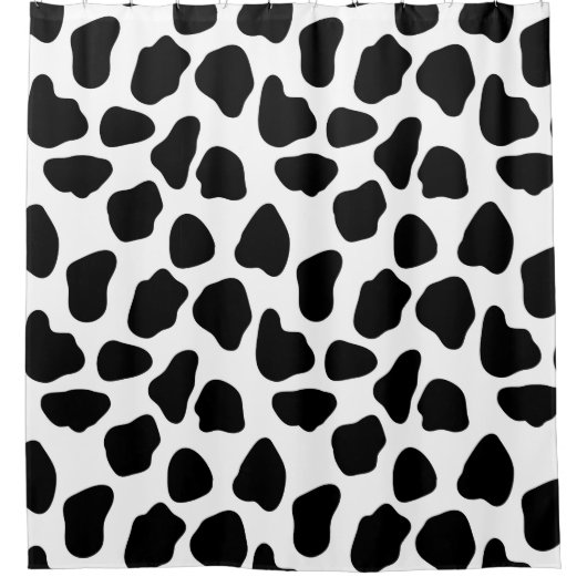 Schwarzweißdruck Duschvorhang (Vorderseite)