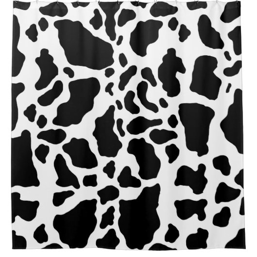 Schwarzweißdruck Duschvorhang (Vorderseite)