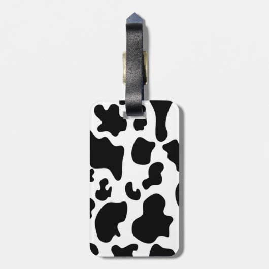 Schwarzweißdruck Gepäckanhänger (Rückseite vertikal)