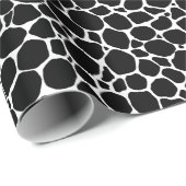 Schwarzweißdruck Geschenkpapier (Rolleneckpunkt)