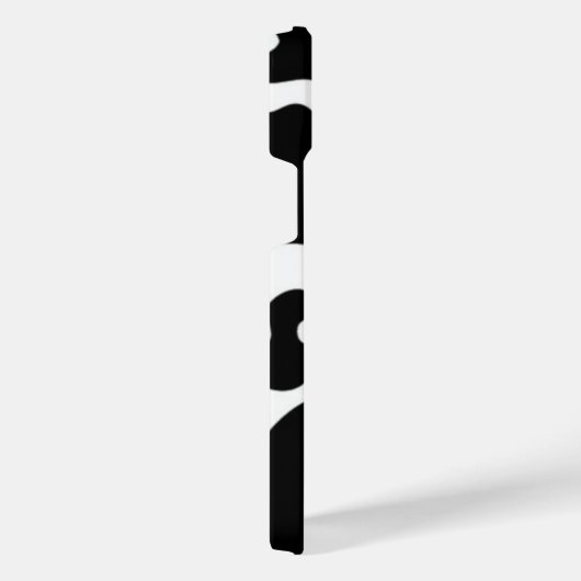 Schwarzweißdruck iPhone Hülle (Rechte Seite)
