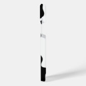 Schwarzweißdruck iPhone Hülle (Linke Seite)