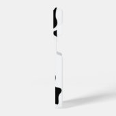 Schwarzweißdruck iPhone Hülle (Linke Seite)