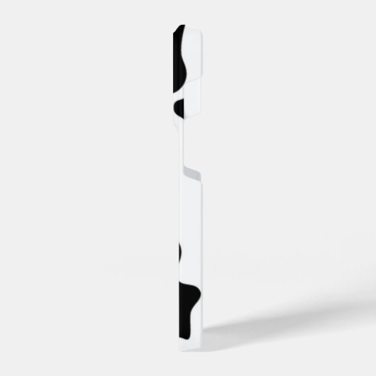 Schwarzweißdruck iPhone Hülle (Linke Seite)