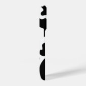 Schwarzweißdruck iPhone Hülle (Rechte Seite)