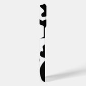 Schwarzweißdruck iPhone Hülle (Rechte Seite)