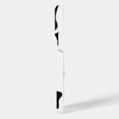 Schwarzweißdruck iPhone Hülle (Linke Seite)