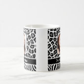 Schwarzweißdruck Kaffeetasse (Mittel)