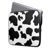 Schwarzweißdruck Laptopschutzhülle (Vorderseite Links)