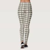 Schwarzweißdruck Leggings (Rückseite)