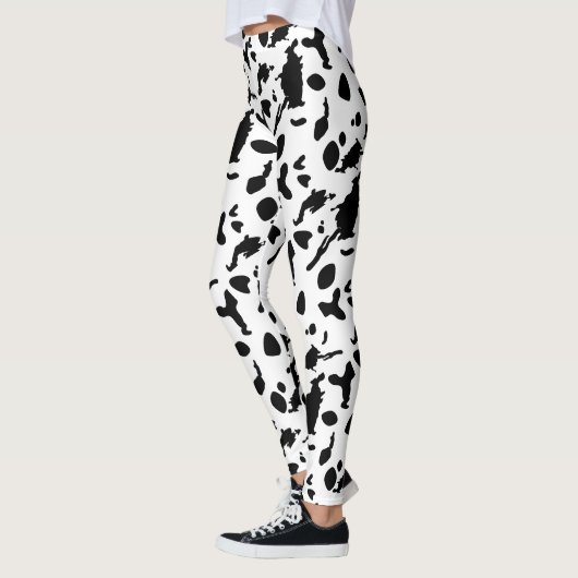 Schwarzweißdruck Leggings (Links)