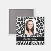 Schwarzweißdruck Magnet (Vorderseite/Rückseite)