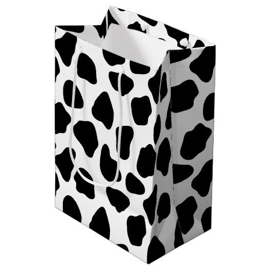 Schwarzweißdruck Mittlere Geschenktüte (Vorderseite Schrägansicht)