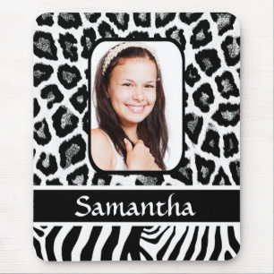 Schwarzweißdruck Mousepad