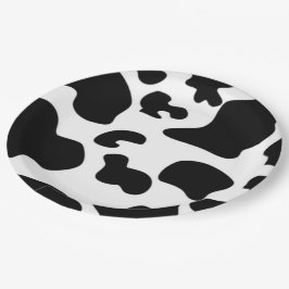 Schwarzweißdruck Pappteller