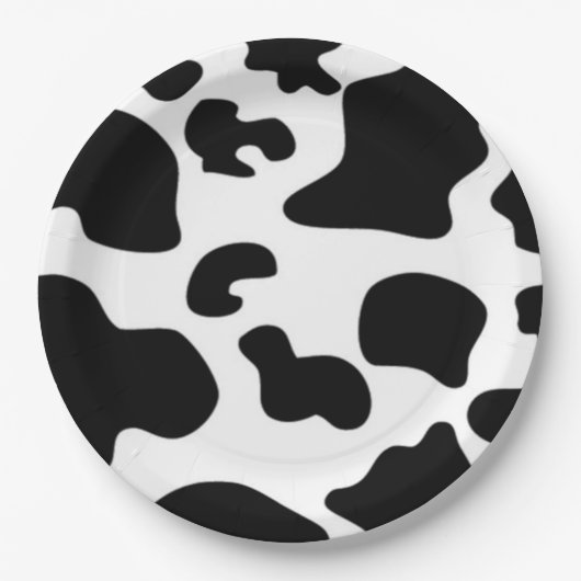 Schwarzweißdruck Pappteller (Vorderseite)