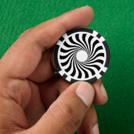 Schwarzweißdruck Pokerchips