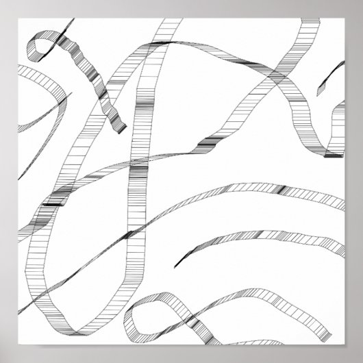 Schwarzweißdruck Poster (Vorne)