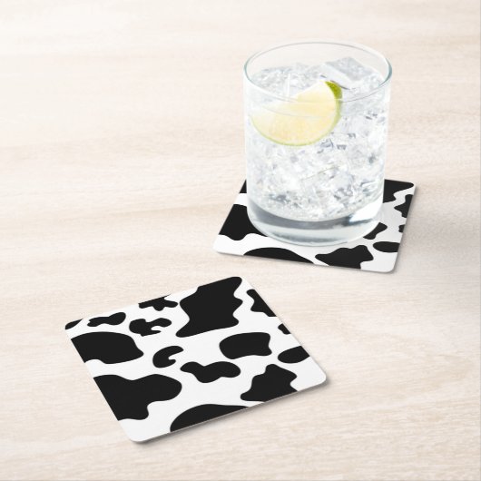 Schwarzweißdruck Rechteckiger Pappuntersetzer (Vor Ort)