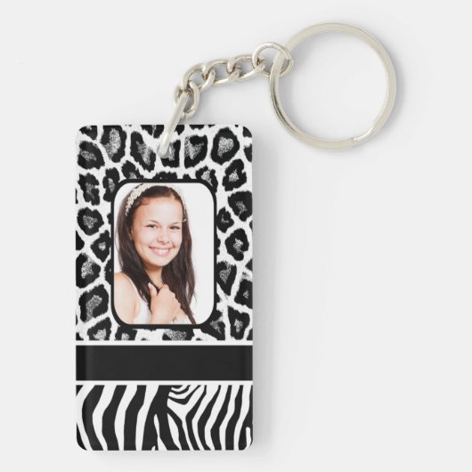 Schwarzweißdruck Schlüsselanhänger (Rückseite)