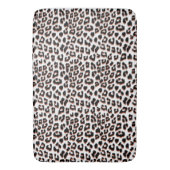 Schwarzweißdruck und Weißleopard Badematte (Vorderseite Vertikal)