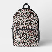 Schwarzweißdruck und Weißleopard Bedruckter Rucksack (Vorderseite)